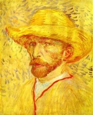 Van Gogh - Autoportrait au chapeau de paille - 2