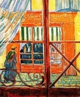 Van Gogh - Boutique vue depuis une fenêtre