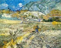Van Gogh - Champ de blé et paysan