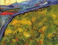 Van Gogh - Champ au lever du soleil