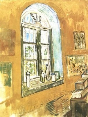 Van Gogh - Fenêtre de sa chambre à l'asile