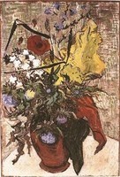 Van Gogh - Fleurs des champs dans un vase