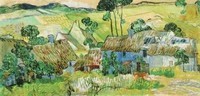 Van Gogh - Hameau sur une colline