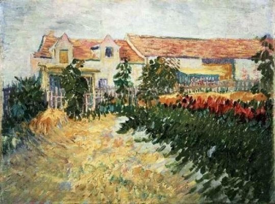 Van Gogh - Maison avec tournesols