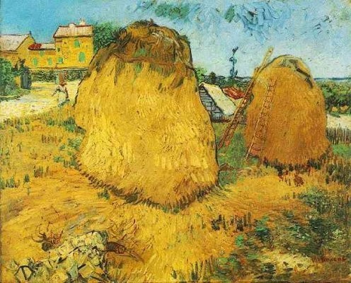 Van Gogh - Meules de foin en Provence