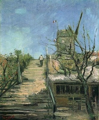 Van Gogh - Moulin à vent à Montmartre