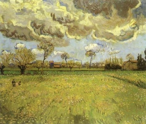 Van Gogh - Paysage sous des nuages