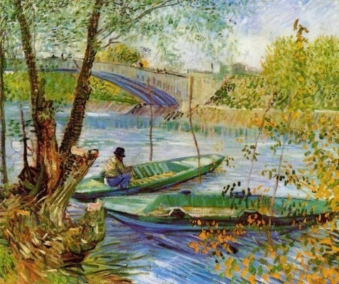 Van Gogh - Pêche au printemps près du pont de Clichy