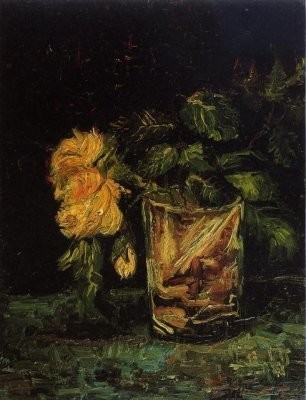 Van Gogh - Roses dans un verre