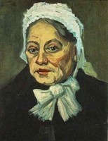 Van Gogh - Vieille femme avec un bonnet blanc