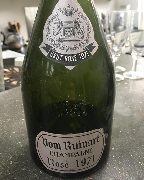 Dom Ruinart champagne rosé 1971