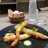 asperges blanches en tempura