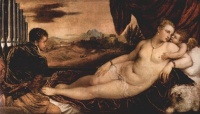 Vénus, Cupidon et le joueur d'orgue, Titien