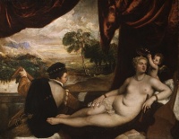 Vénus, Cupidon et le joueur de luth , Titien