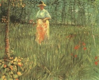 Van Gogh - Femme dans un jardin