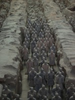 Statues antiques soldats chinois 2