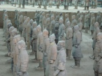Statues antiques soldats chinois 3