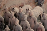 Statues antiques soldats chinois 5