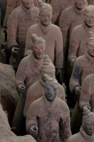 Statues antiques soldats chinois 6