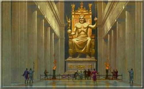 7 - Grèce, Olympie - Statue de Zeus