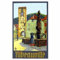 Affiche de Villégiature « Ribeauvillé » par TROUSSARD vers 1920
