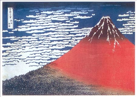 lgap788+mount-fuji-in-clear-weather-red-fuji-1837-katsushika-hokusai-poster