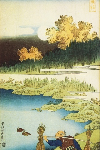 ramasseur-jonc-lune-katsushika-hokusai-86-1765-iphone