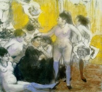 Edgar Degas (1834-1917)  Fête à la patronne (1877)