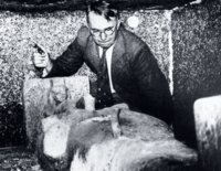 Pierre-Montet-examinant-la-tombe-de-Psousennes-Ier-1940