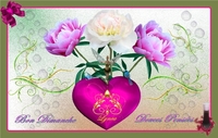 bon dimanche-douces pensées-coeur et fleurs de lynea