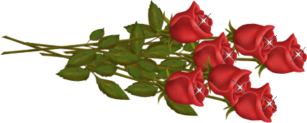 bouquet de petites roses rouges