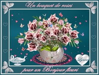 un bouquet de roses pour un bonjour fleuri de lynea