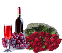 vin et fleurs