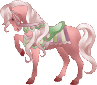 cheval rose joli