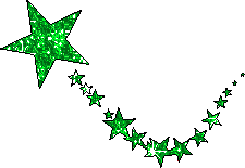 étoile filante verte