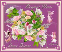 bonjour fleuri-Doux bisous de Lynea