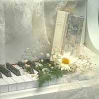 piano fleurs♥♥♥