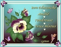 Bon Dimanche-Amitié-Tendresse-Doux Bisous de Lynea