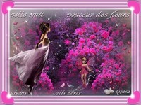 Belle Nuit-Douceur des fleurs-Jolis Rêves, Bisous de Lynea