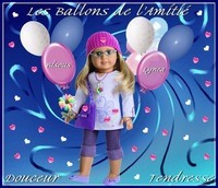 Les Ballons de l'Amitié-Douceur-Tendresse Bisous de Lynea