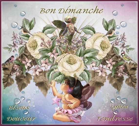 Bon Dimanche-Bisous Tendresse-Douceur-Lynea