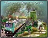 Départ pour le Rêve et la Sérénité Le Train de L'Amitié Lynea