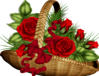roses panier