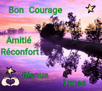 bon courage amitié réconfort bisous Lynea