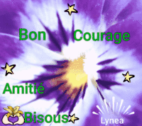 Bon courage amitié bisous de Lynea