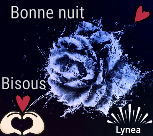 Bonne nuit bisous fleur de Lynea