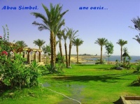 L'oasis du site d'ABOU SIMBEL