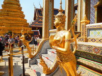 Temple de Wat Phra Kew qui renferme le Bouddha d'émeraude