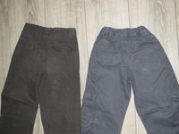 2 pantalons gris de dos up to the best et la redoute 8a
