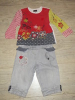 marese ens pant ts black and roses 12m